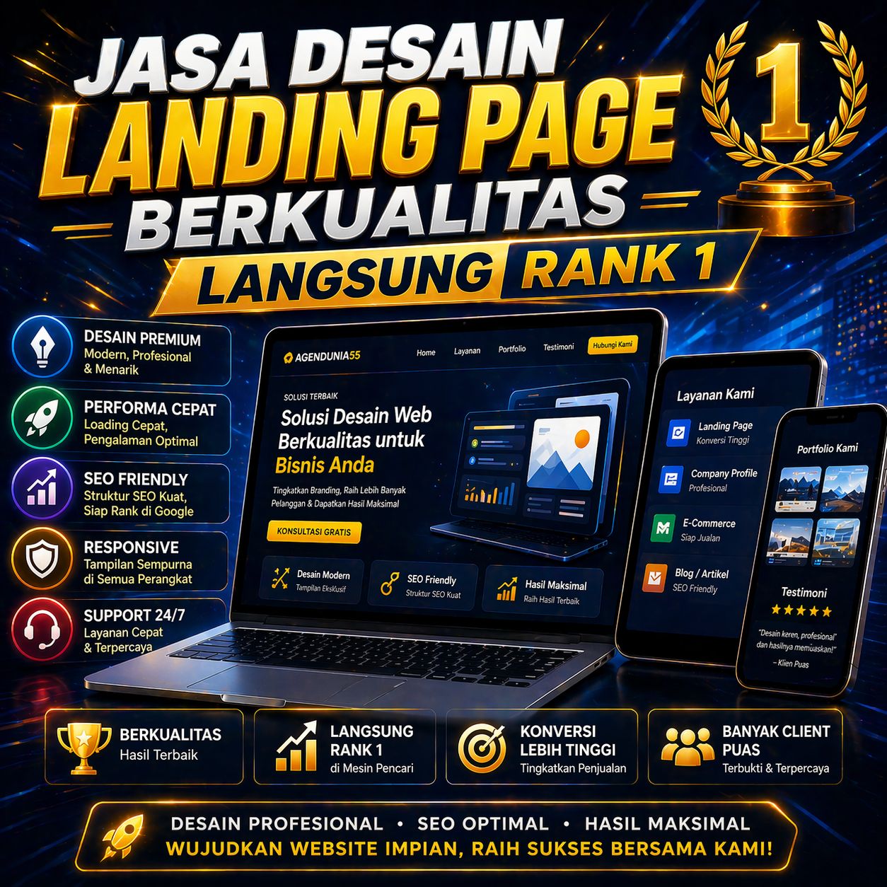 Landing Page sebagai Tempat Menyusun Cerita Latar Belakang Tanpa Terlihat Berlebihan